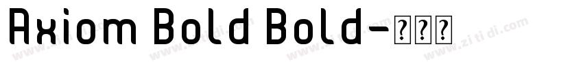 Axiom Bold Bold字体转换